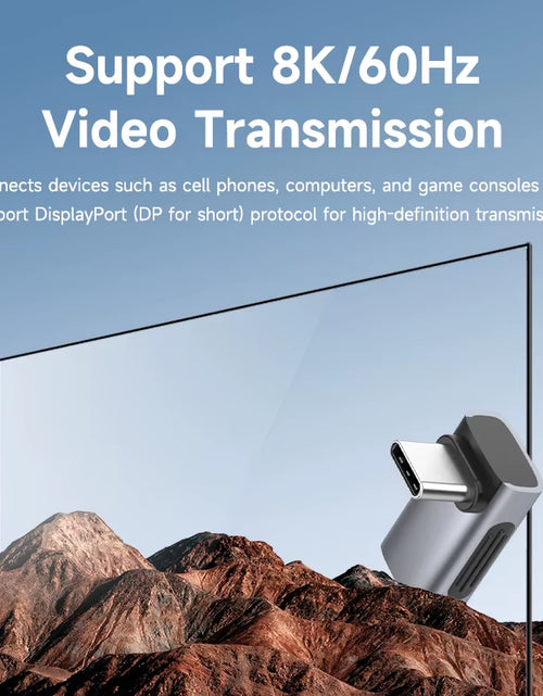 Load image into Gallery viewer, 240W USB C to C Adapter 40Gbps 8K 60Hz 90 Degree Converter USB4 Adapter for Thunderbolt 4/3 Macbook Iphone 17 Pro Tablet
