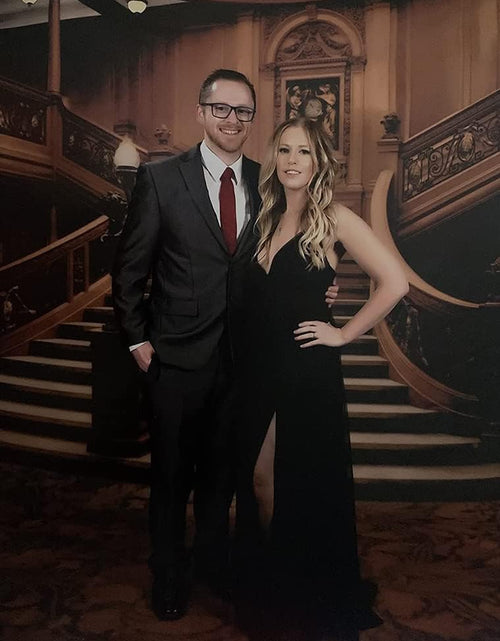 Load image into Gallery viewer, Women'S Sexy Deep V Neck Split Cocktail Party Formal Bridesmaid Maxi Dress
