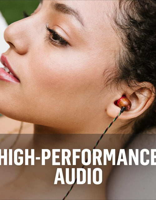Load image into Gallery viewer, Smile Jamaica Wired: Wired Earphones with Microphone, Noise Isolating Design, and Sustainable Materials (Rasta)
