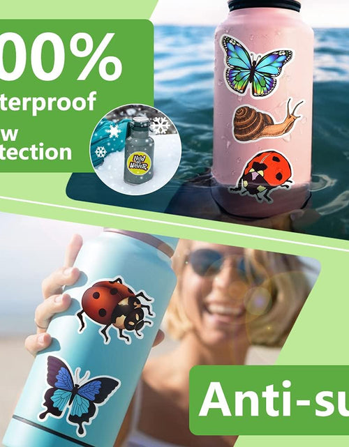 Load image into Gallery viewer, Bug Stickers for Kids Insect Stickers for Scrapbooking for Teachers Stickers for Water Bottles Waterproof Insect Stickers
