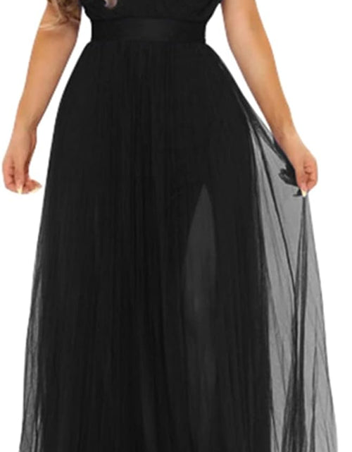 Load image into Gallery viewer, Women'S Sexy Deep V Neck Split Cocktail Party Formal Bridesmaid Maxi Dress

