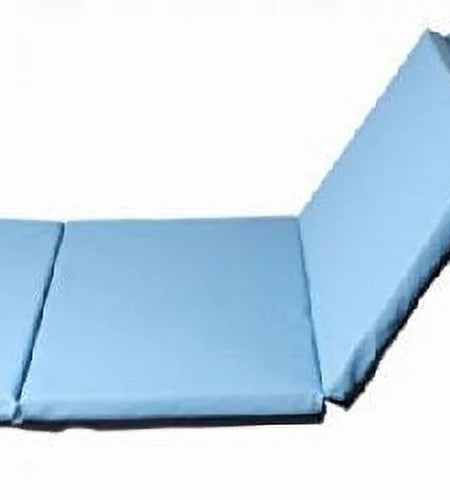 4'X8'X2" New Folding Panel Gymnastics Mat, Perfect for Indoor/Outdoor Exercise(Blue)