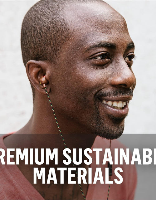 Load image into Gallery viewer, Smile Jamaica Wired: Wired Earphones with Microphone, Noise Isolating Design, and Sustainable Materials (Rasta)
