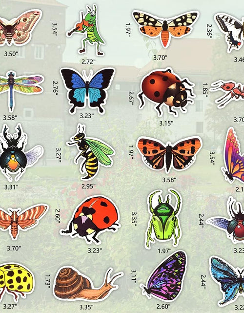 Load image into Gallery viewer, Bug Stickers for Kids Insect Stickers for Scrapbooking for Teachers Stickers for Water Bottles Waterproof Insect Stickers
