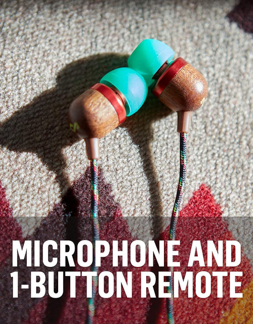 Load image into Gallery viewer, Smile Jamaica Wired: Wired Earphones with Microphone, Noise Isolating Design, and Sustainable Materials (Rasta)
