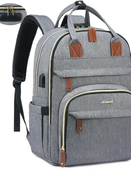 Load image into Gallery viewer, Laptop Backpack for Women &amp; Men, Unisex Travel Anti-Theft Work College Bag, Business Computer Backpacks Purse, Casual Hiking Daypack with Lock, Fits 15.6 Inch Laptop, Dark Blue
