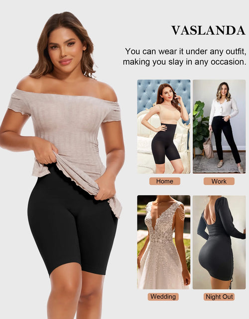 Load image into Gallery viewer, 2 Packs Tummy Control Shapewear Shorts Faja Body Shaper for Women High-Waisted Thigh Slimming
