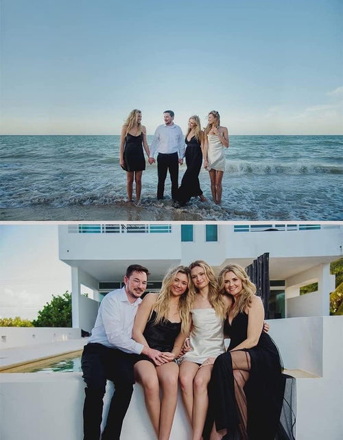 Load image into Gallery viewer, Women'S Sexy Deep V Neck Split Cocktail Party Formal Bridesmaid Maxi Dress
